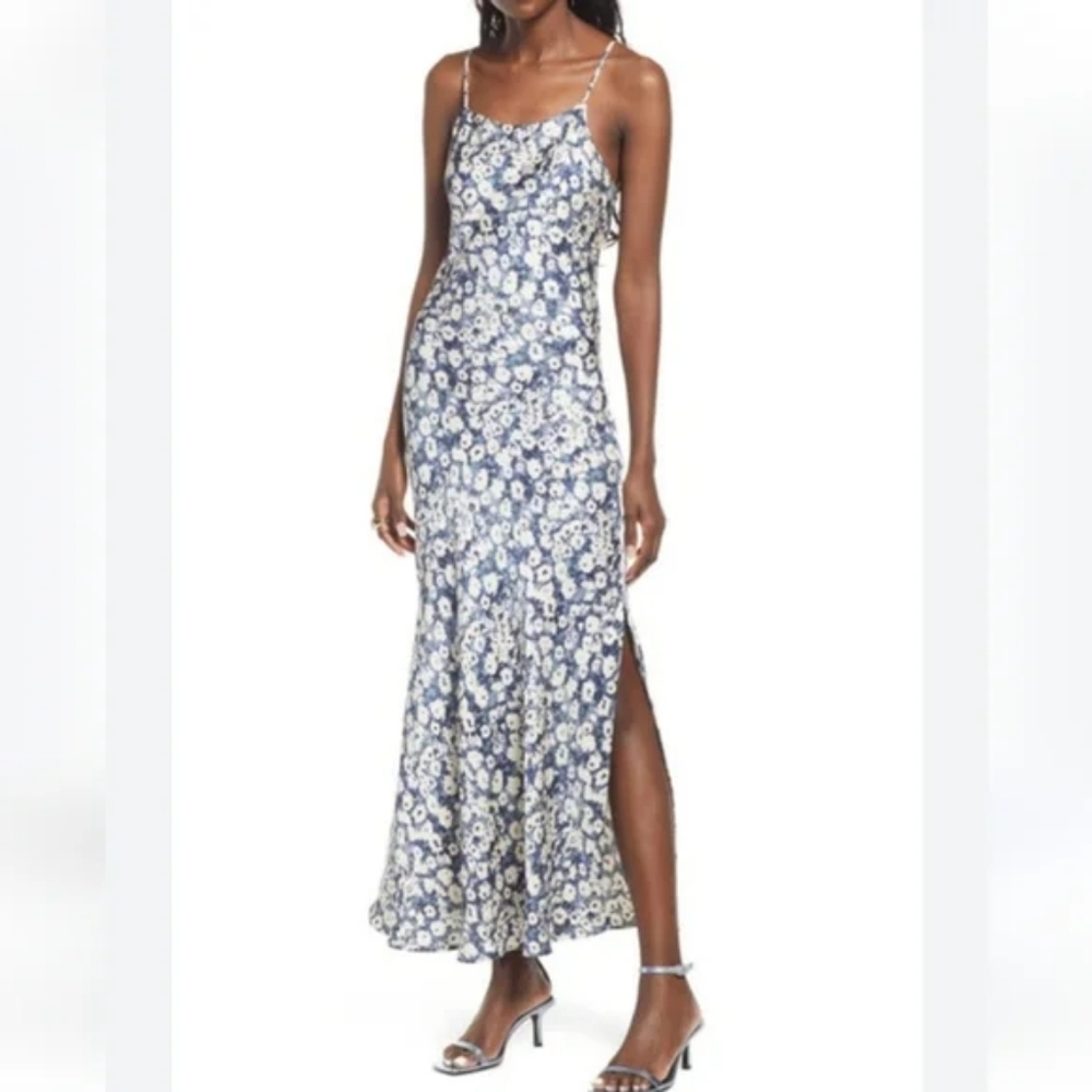 Blue Floral Maxi Slip Dress from Nordstrom
